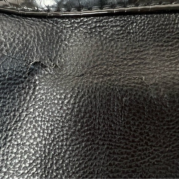 Betsey Johnson Satchel/Shoulder Bag Black Multi Colored Stones - Picture 10 of 16